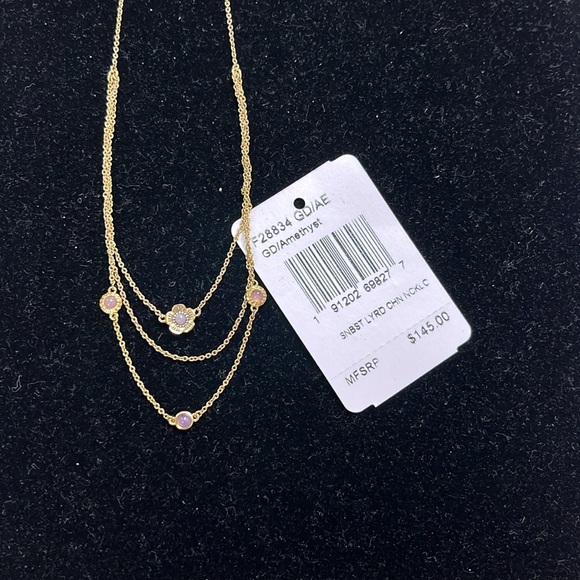 Coach Demi Fine Sunburst Layered Chain Necklace - Picture 8 of 9